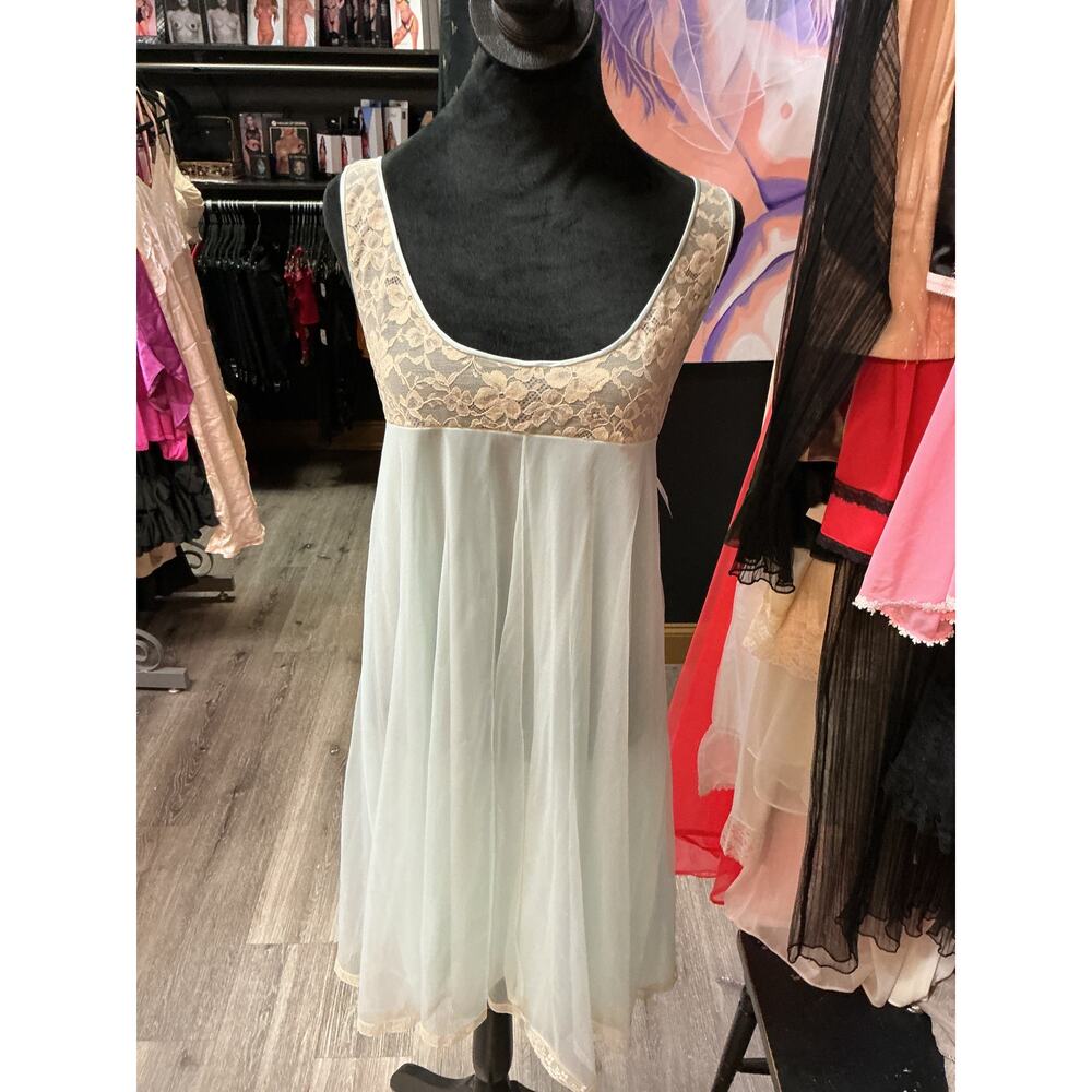VINTAGE LIGHT BLUE SLIP DRESS VANITY FAIR